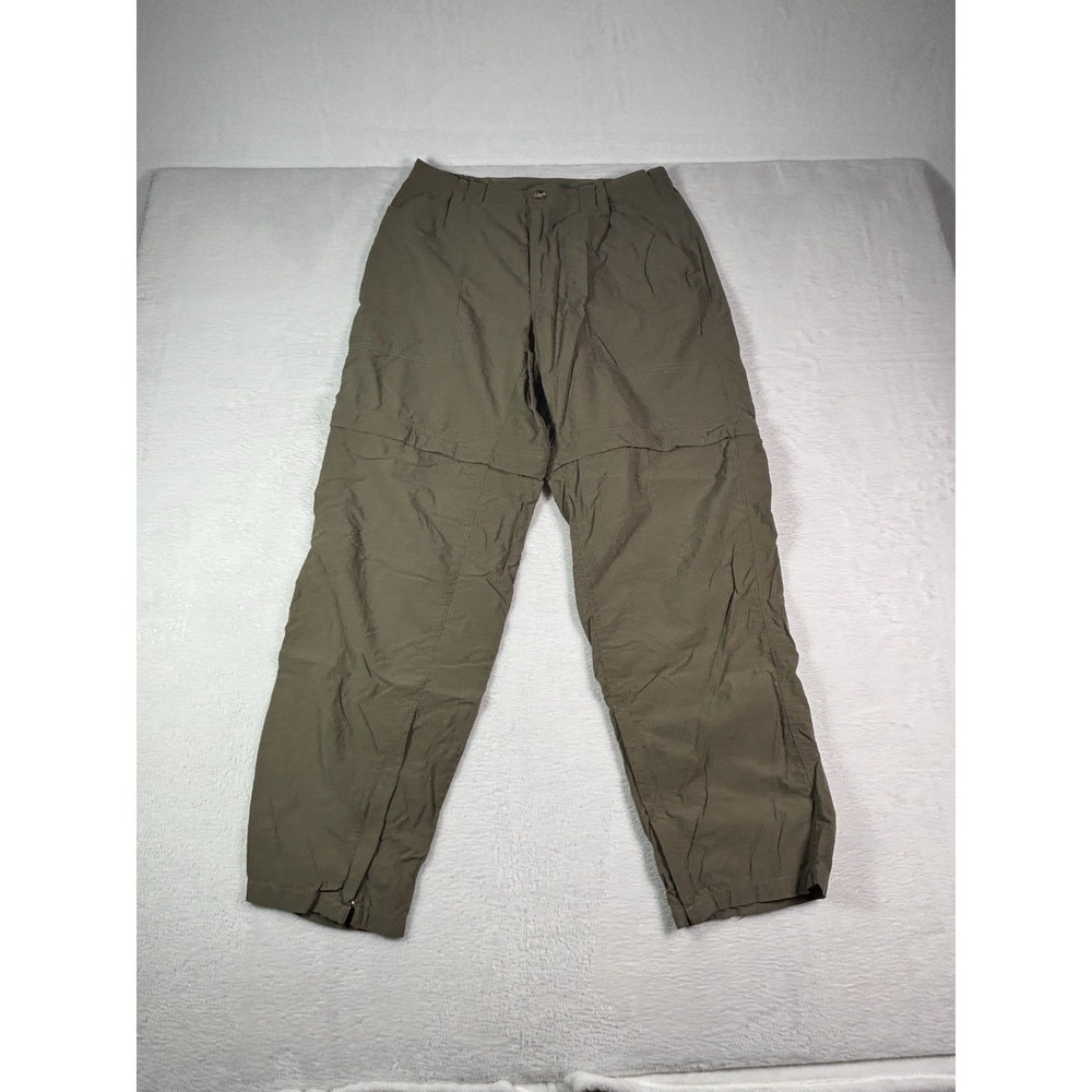 EXOFFICIO Men’s Large 36-38 Lt Khaki Convertible Nylon Pants With Insect Shield